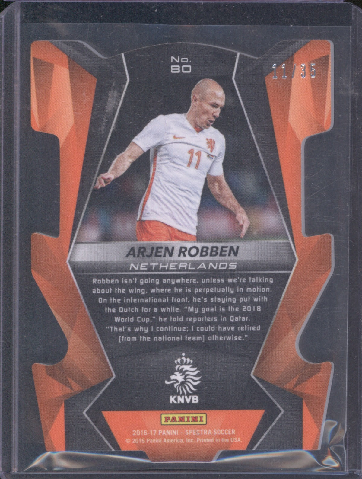 Arjen Robben 2016 Panini Spectra Purple /35