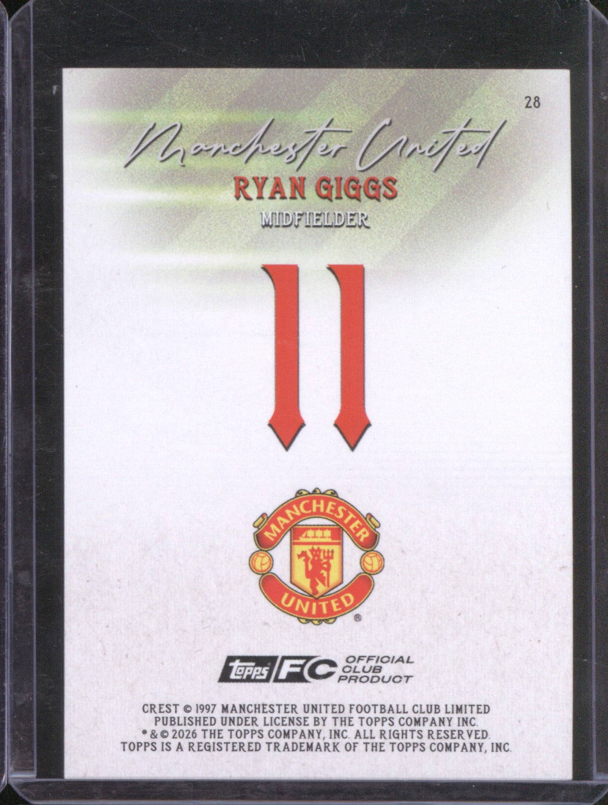 2024 Topps Ryan Giggs 28 /10