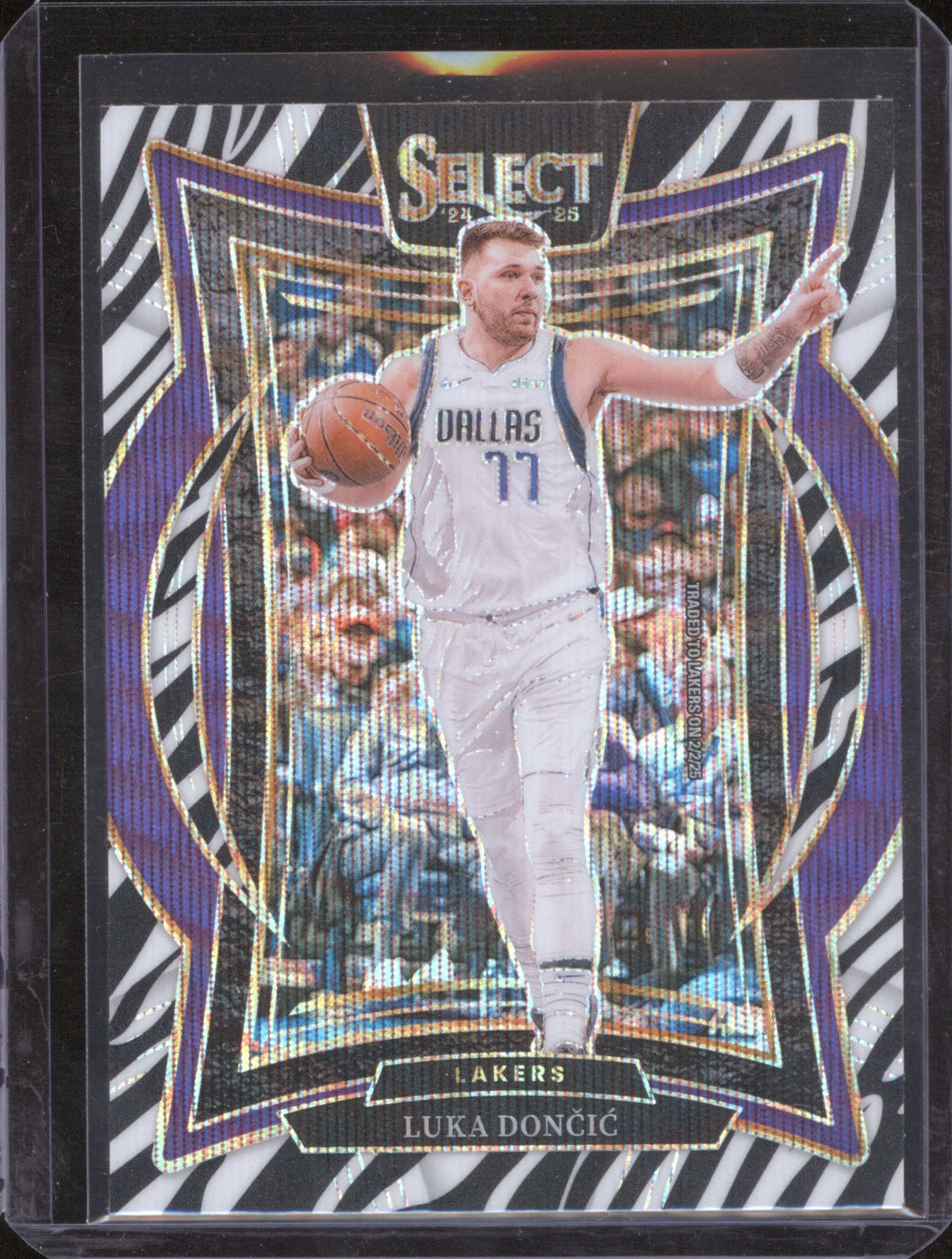 2024-25 Select No.56 Luka Doncic Zebra Prism SP