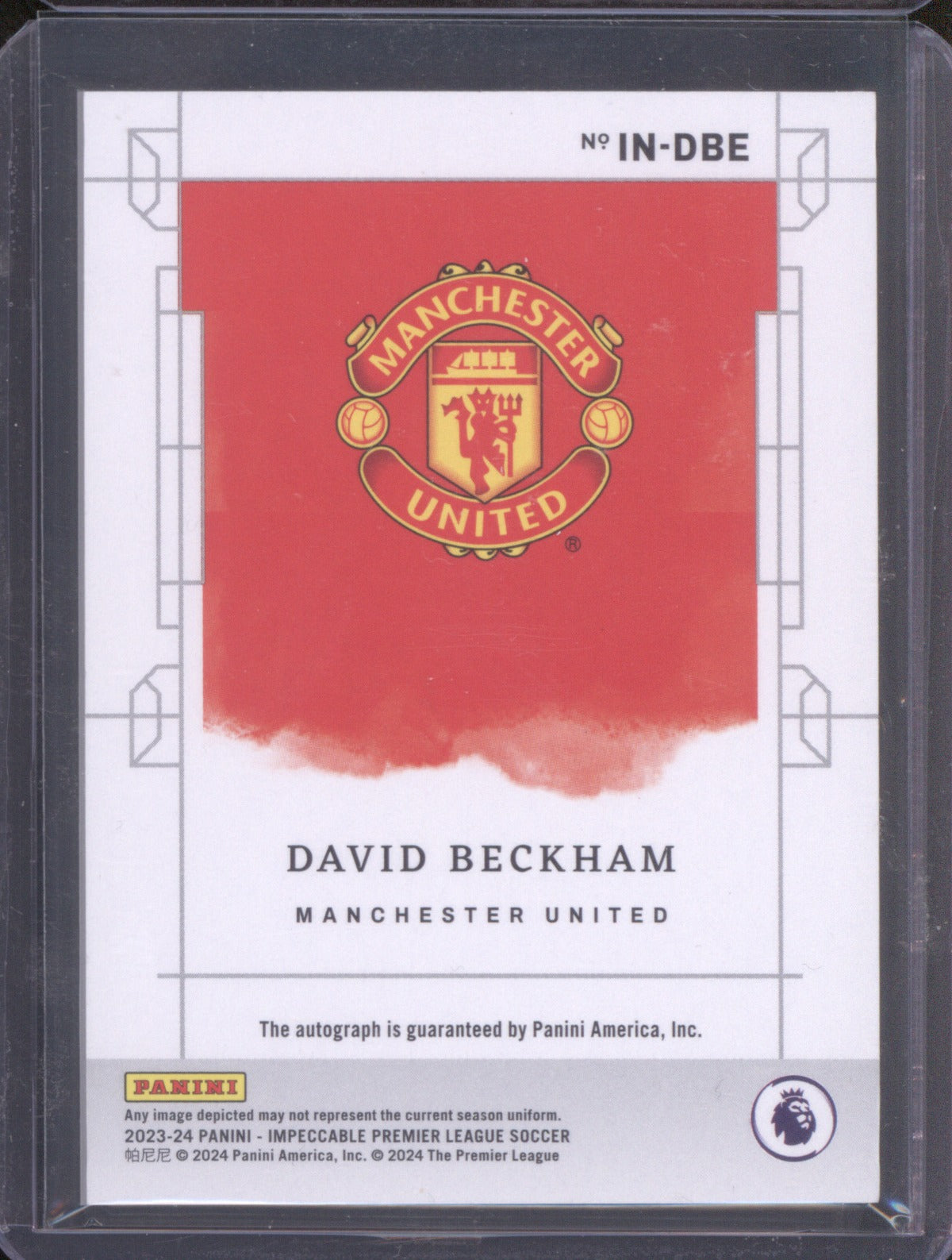 2023-24 Panini Illustrious Ink David Beckham Auto /25