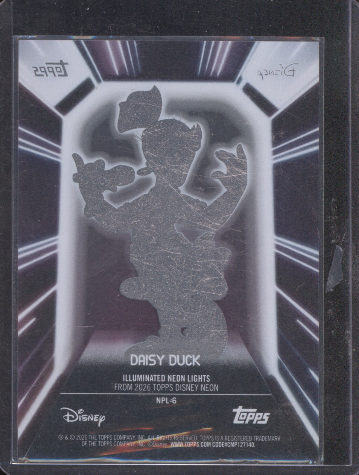 2026 Topps Disney Neon NPL-6 Daisy Duck Neon Lights