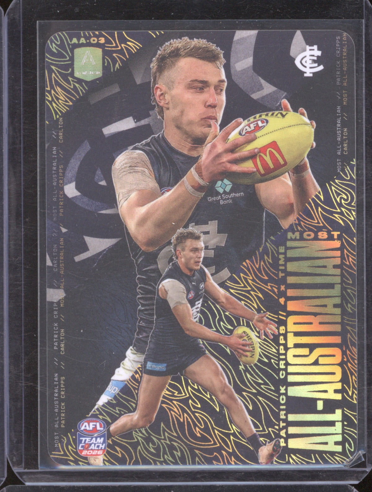 2026 AFL Team Coach Most All-Australian Patrick Cripps
