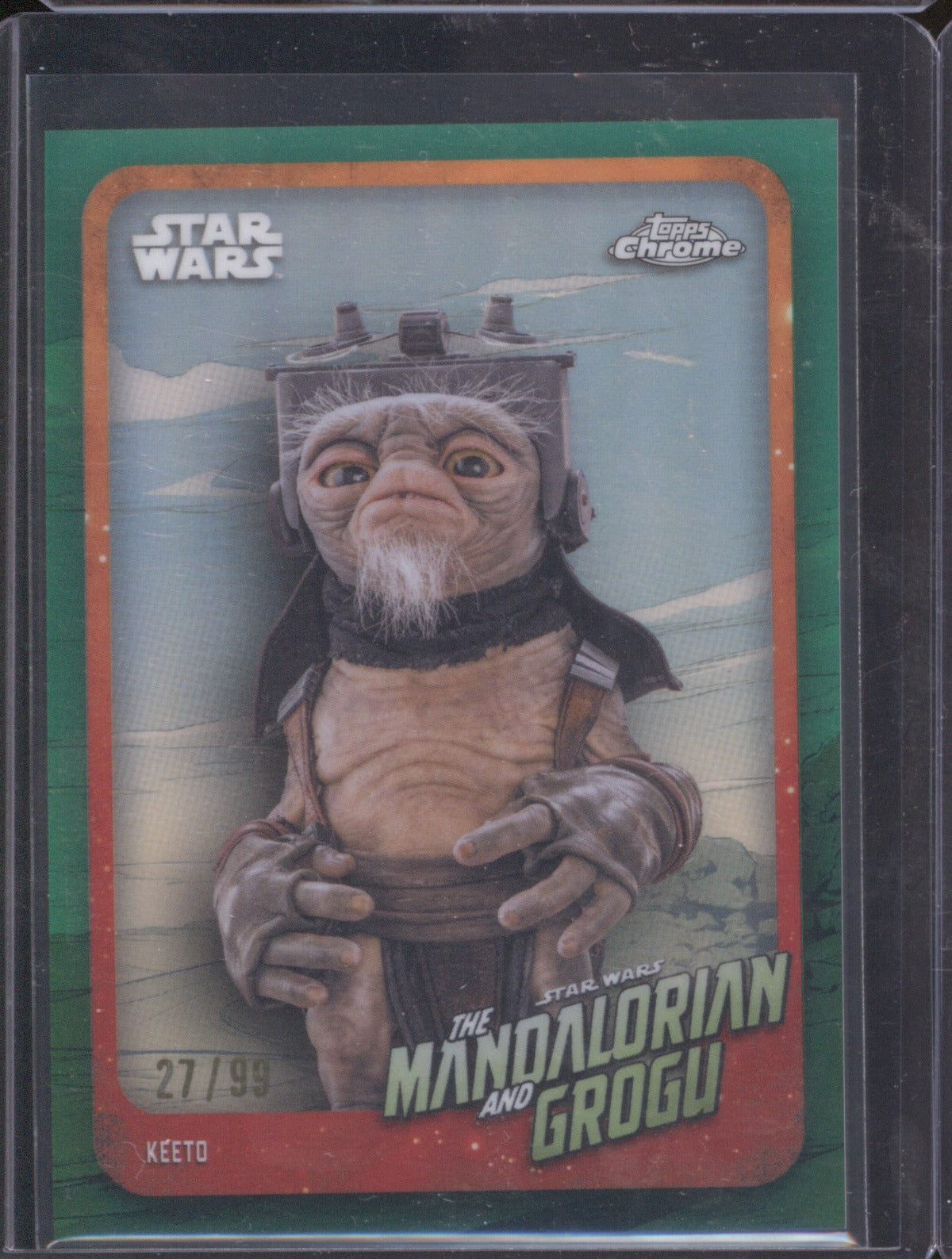 2026 Topps Chrome Stars Wars Mandalorian & Grogu Marg-Keet Green Refractor /99