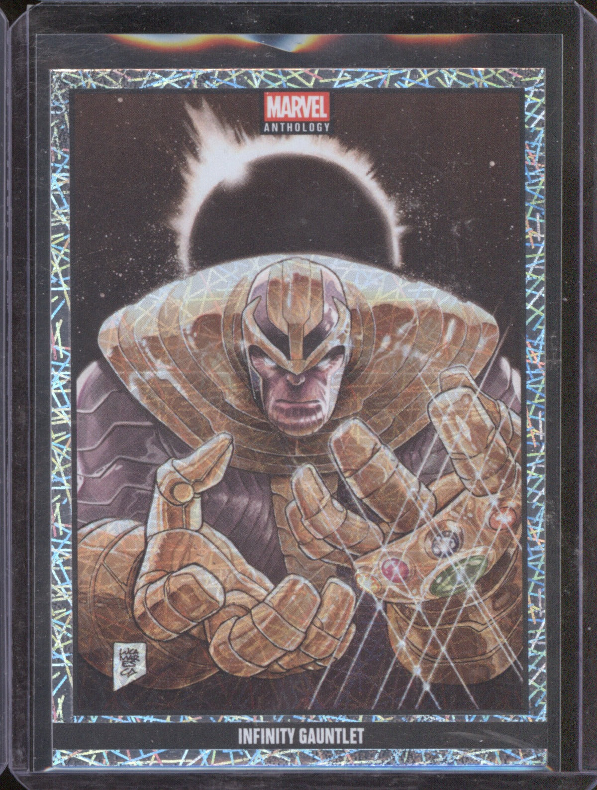2025 Panini Marvel Anthology 37 Infinity Gauntlet Glitch Holo /300
