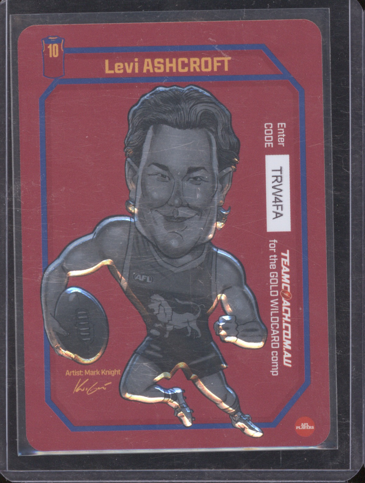 2026 Team Coach Gold Rookie Wildcard Levi Ashcroft