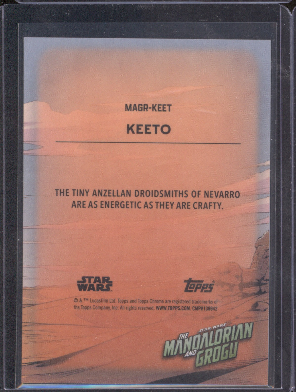 2026 Topps Chrome Stars Wars Mandalorian & Grogu Marg-Keet Green Refractor /99