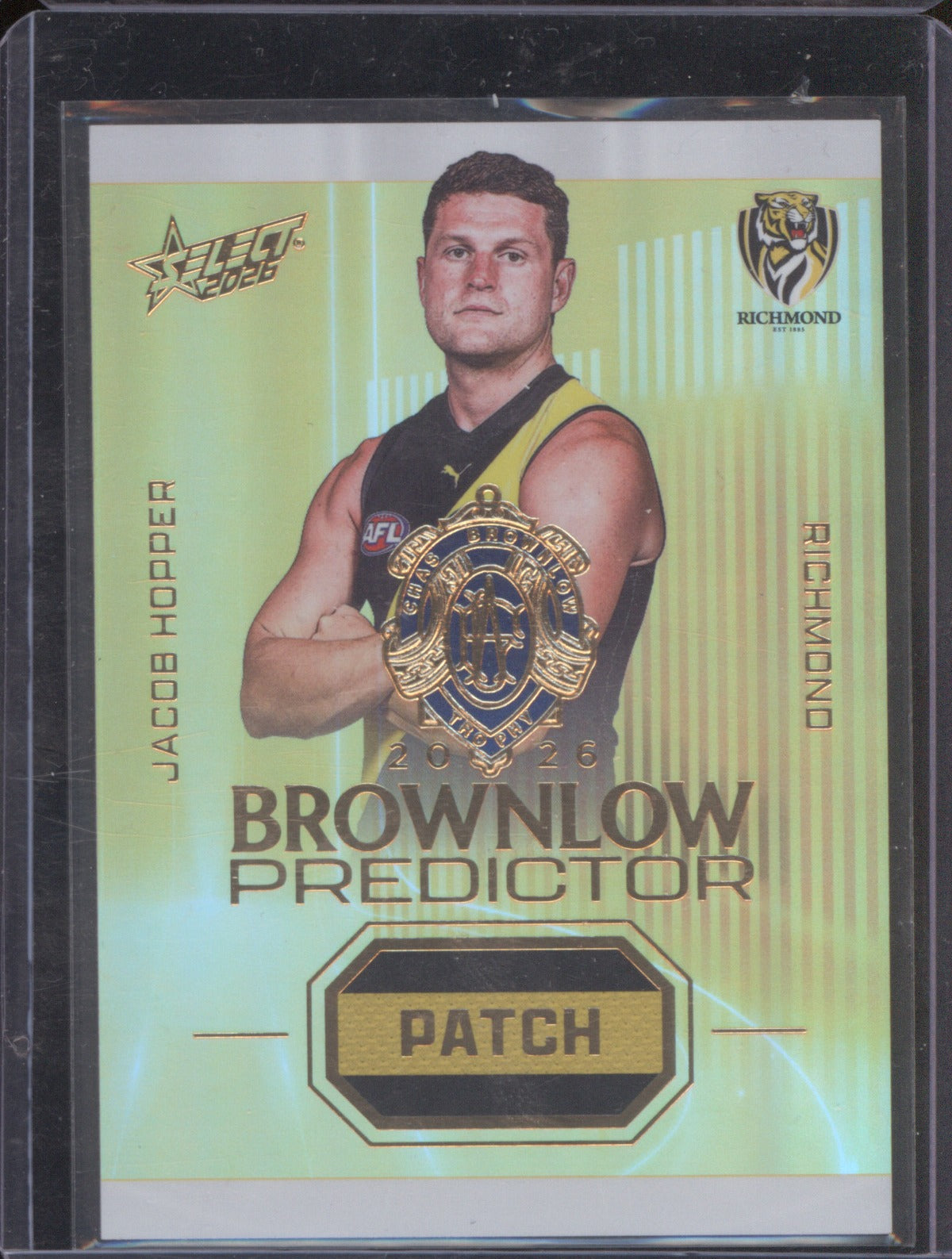 2026 Select AFL Brownlow Predictor Patch Richmond Jacob Hopper /220