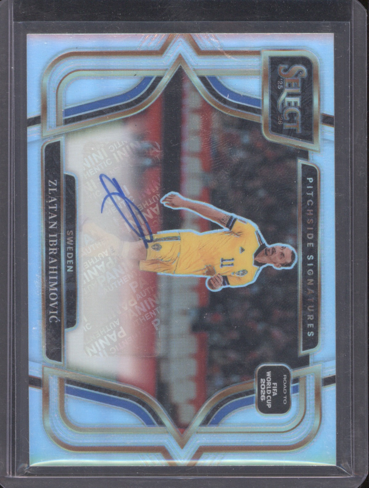2025-26 Panini Select FIFA #PS-ZI Zlatan Ibrahimovic Pitchside Signatures Prizm