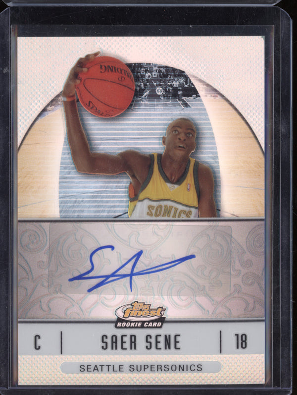 Saer Sene 2007-08 Topps Finest 54 Refractor Auto RC