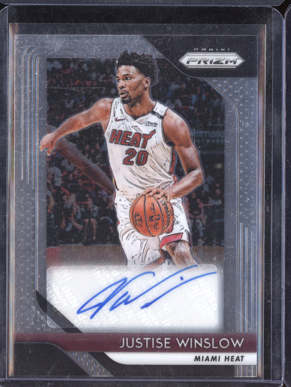 Justise Winslow 2018-19 Panini Prizm S-JWL Signatures Auto