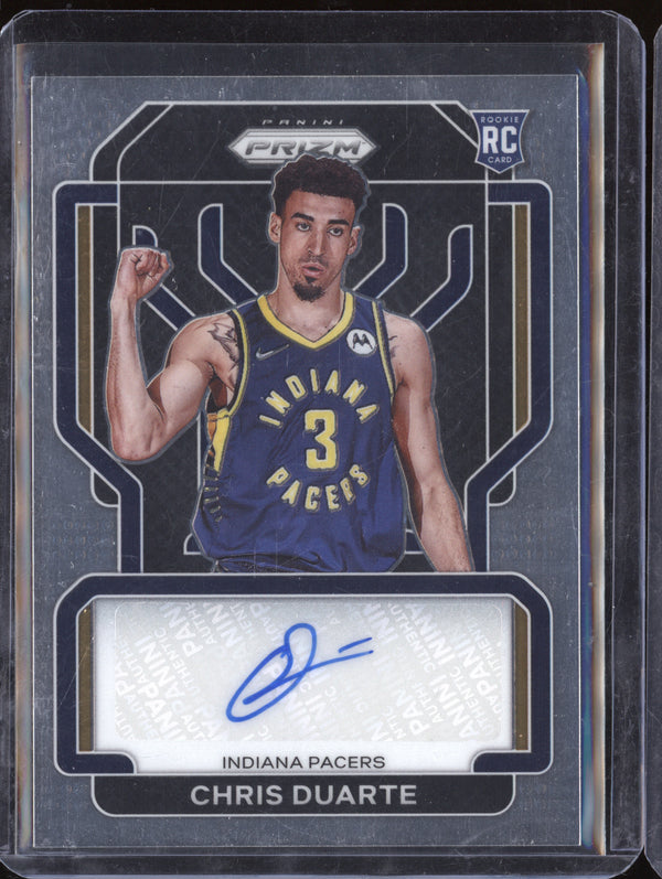 Chris Duarte 2021-22 Panini Prizm RS-CDU Rookie Signatures Auto