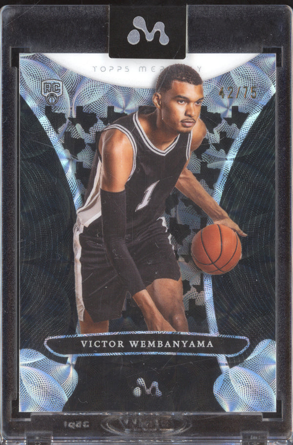 Victor Wembanyama 2023-24 Topps Mercury 13 Texas Kaleidoscope Refractor RC 42/75