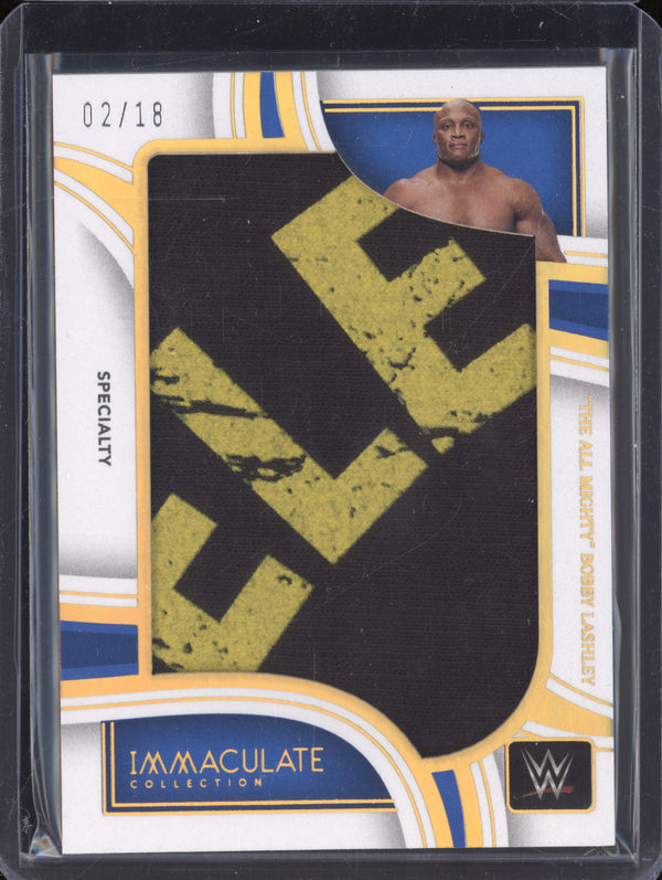 All Mighty Bobby Lashley 2023 Panini Immaculate WWE Jumbo Patch Specialty 2/18