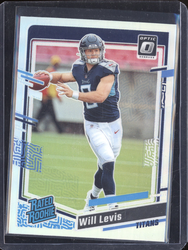 Will Levis 2023 Panini Donruss Optic 298 Holo RC