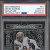 Deebo Samuel 2023 Panini Obsidian 87 Signature Auto PSA 9/10