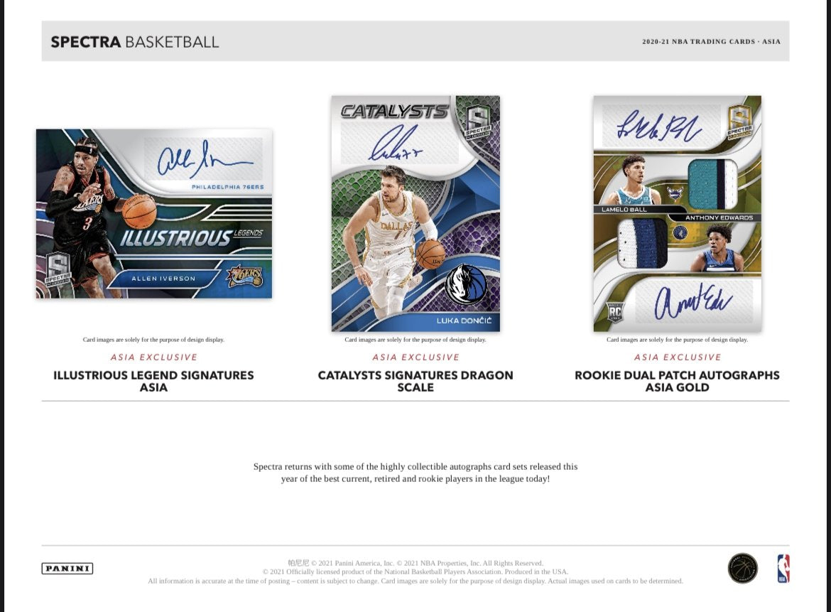 2020/21 Panini Spectra Basketball Asia Tmall Box