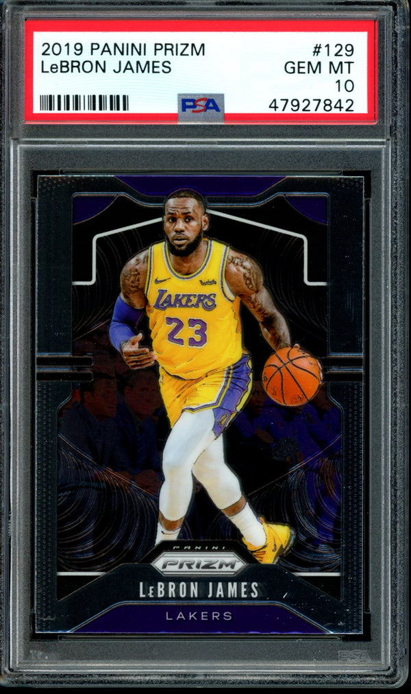 Lebron James 2019-20 Panini Prizm PSA 10