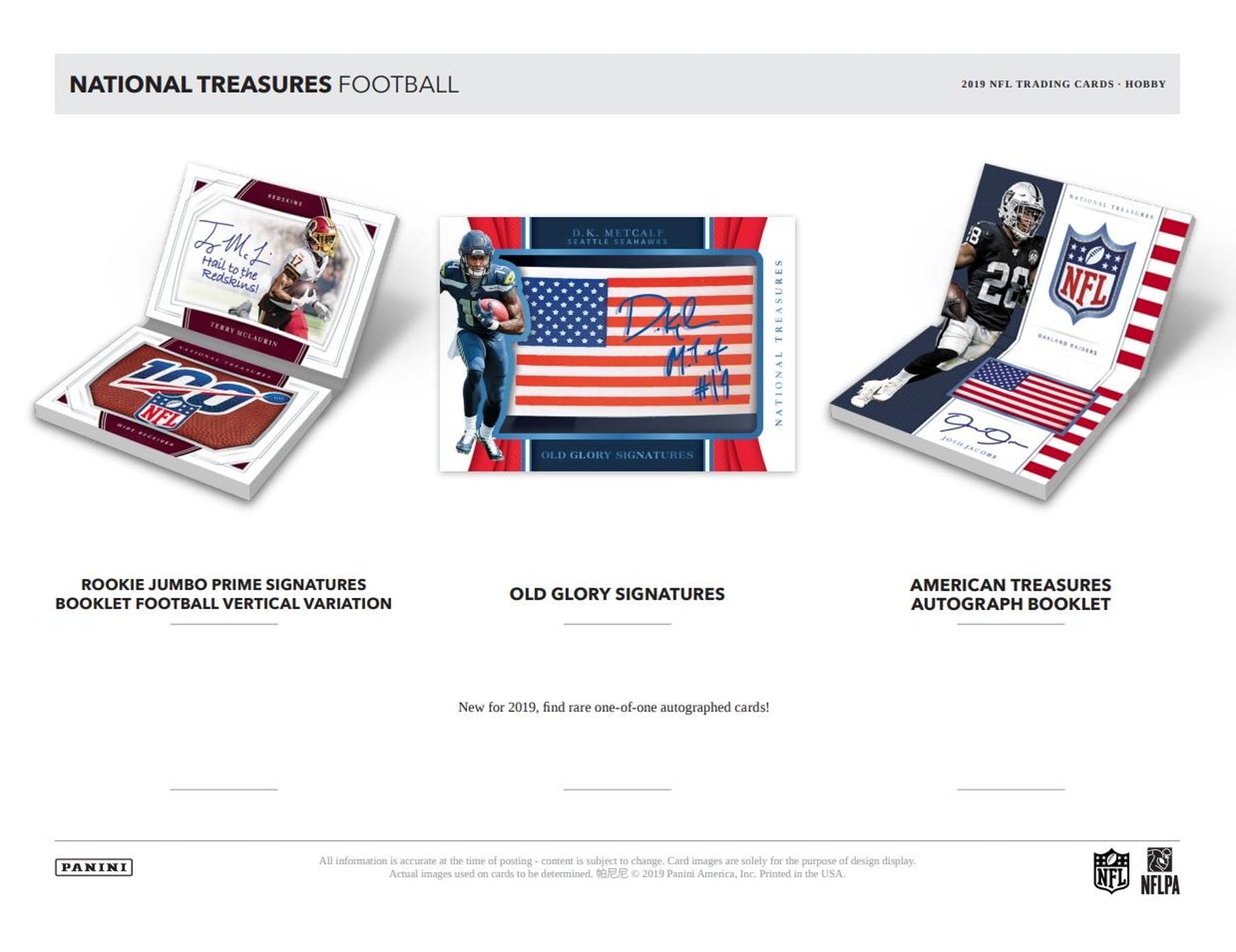 2019 Panini National Treasures Football First Off The Line (FOTL) Hobby Box