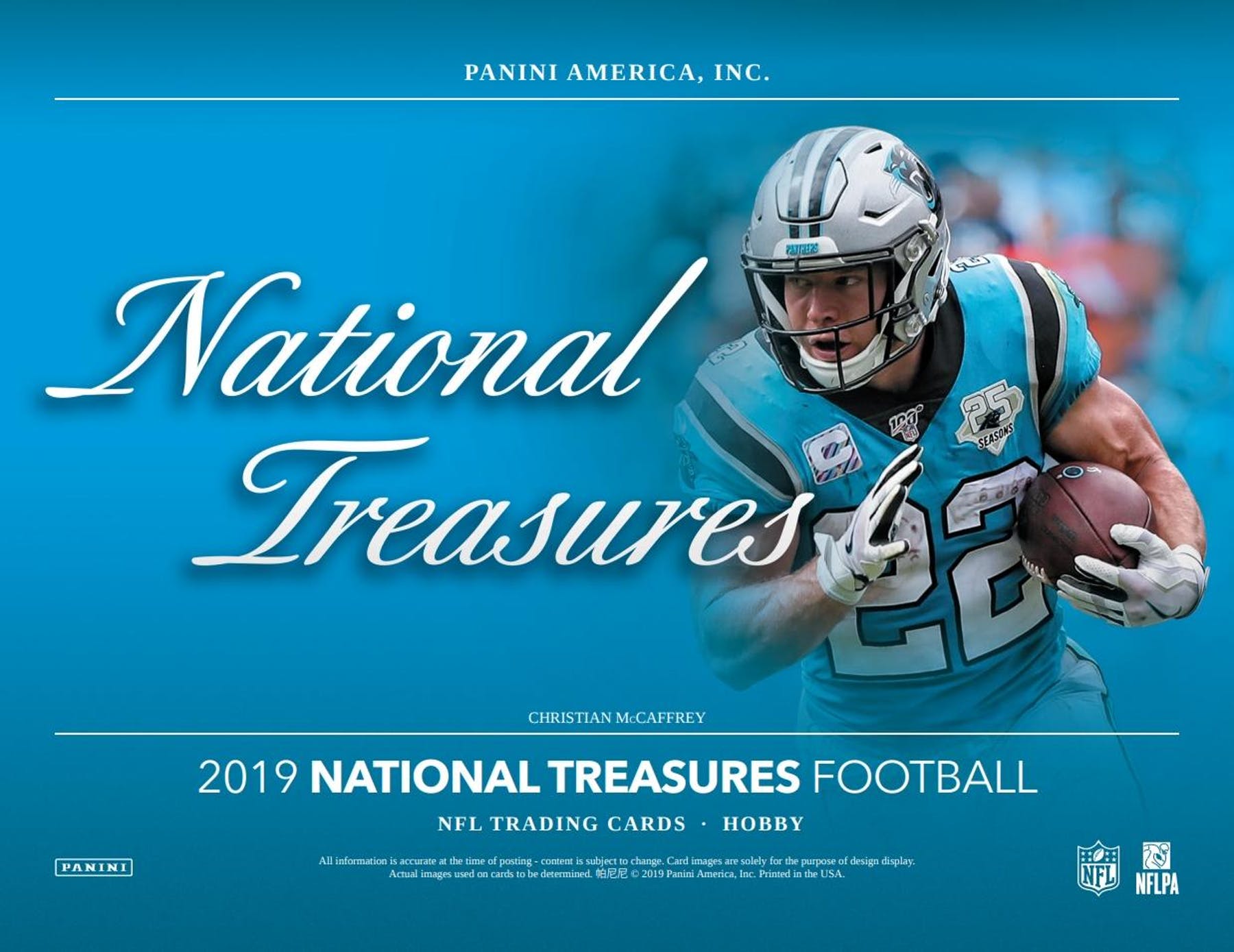 2019 Panini National Treasures Football First Off The Line (FOTL) Hobby Box