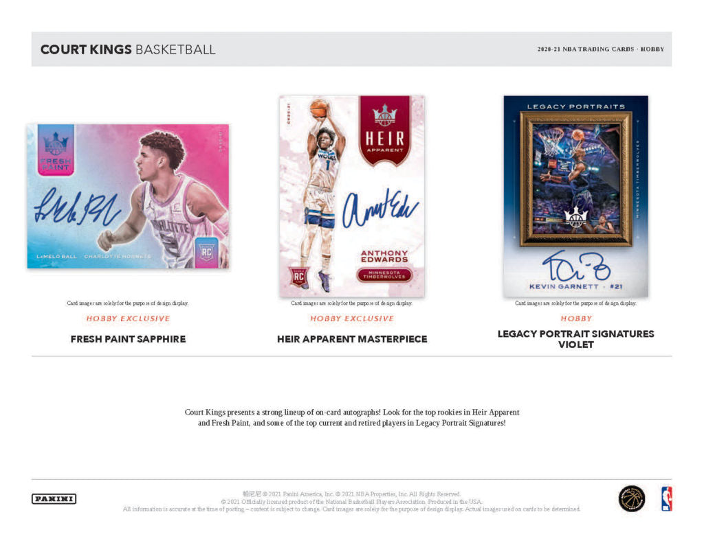 2020/21 Panini Court Kings Basketball Hobby Box