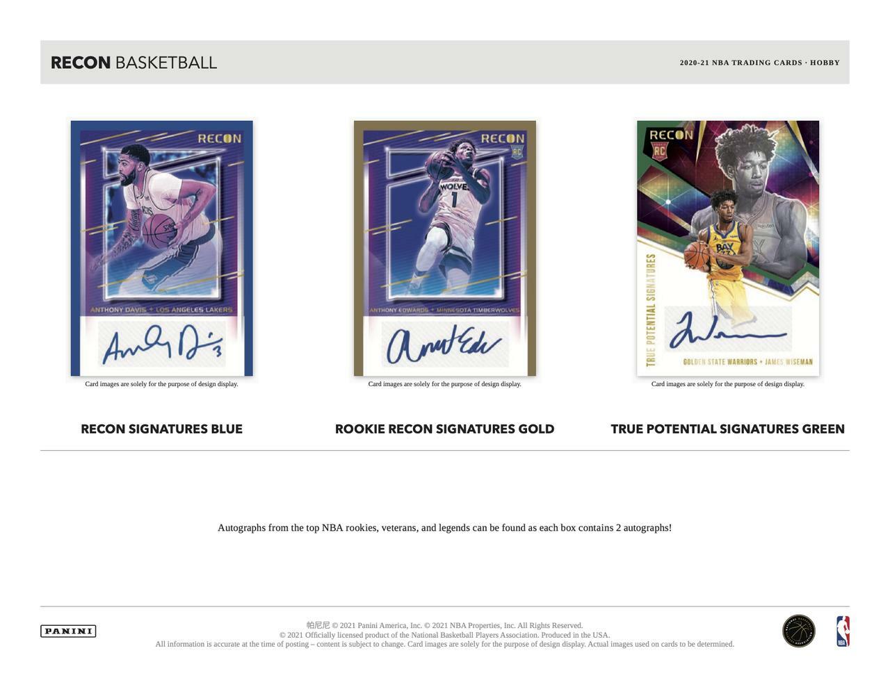 2020/21 Panini Recon Basketball Hobby 12 Box Case