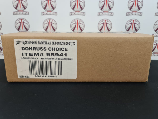 2020/21 Panini Donruss Choice Basketball 20 Box Case