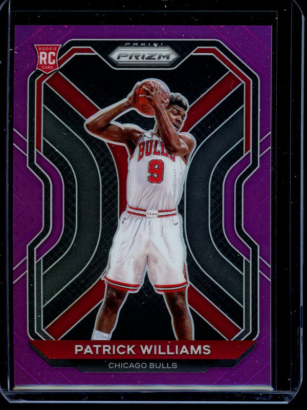 Patrick Williams 2020-21 Panini Prizm Purple Prizm RC 58/99