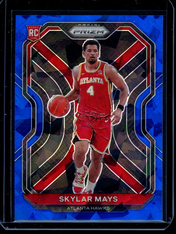 Skylar Mays 2020-21 Panini Prizm Blue Cracked Ice Prizm RC 070/125