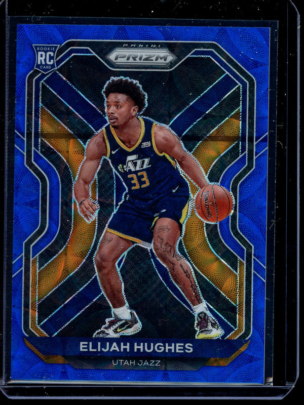 Elijah Hughes 2020-21 Panini Prizm Basketball Blue Scope RC 48/49