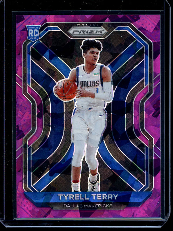Tyrell Terry 2020-21 Panini Prizm Basketball Purple Cracked Ice RC 065/175