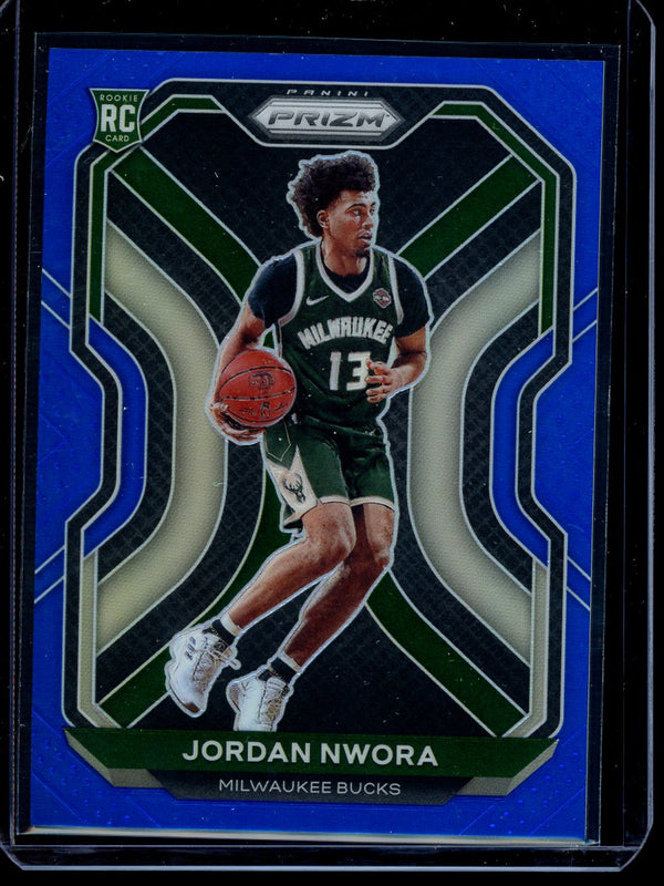 Jordan Nwora 2020-21 Panini Prizm Basketball Blue RC 007/199