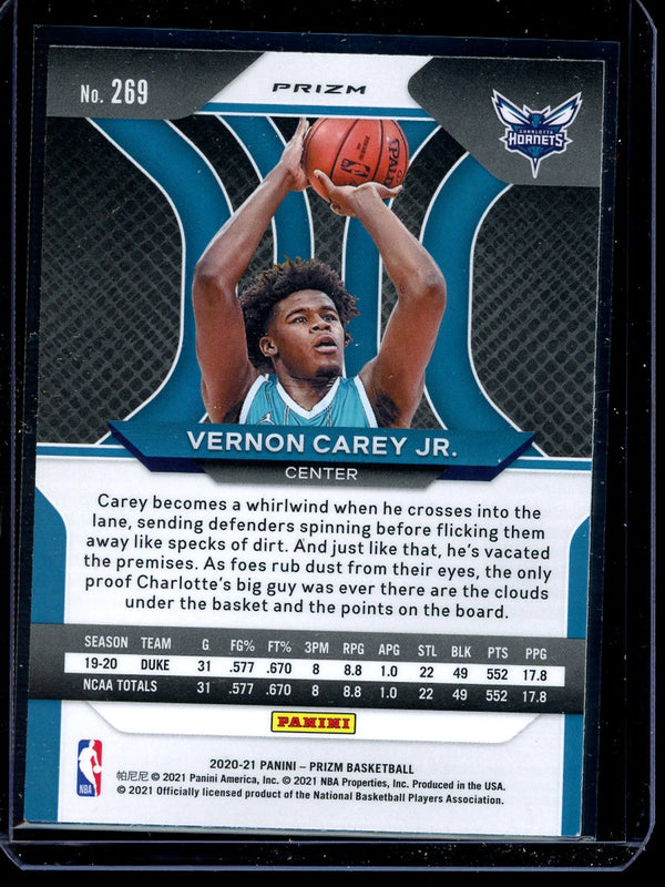 Vernon Carey Jr 2020-21 Panini Prizm Basketball Silver RC