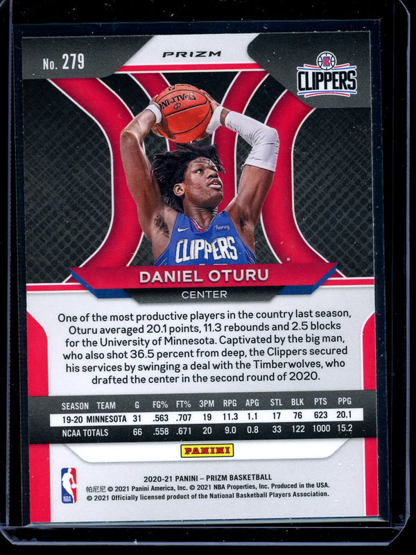 Daniel Oturu 2020-21 Panini Prizm Basketball  Red Wave RC