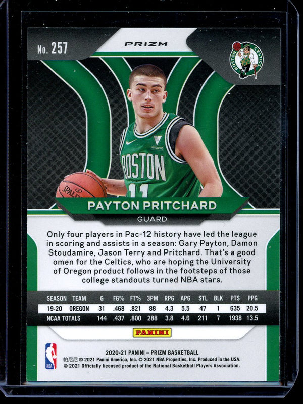 Payton Prtichard 2020-21 Panini Prizm Basketball Red Wave RC