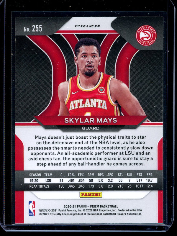 Skylar Mays 2020-21 Panini Prizm Basketball Red Wave RC