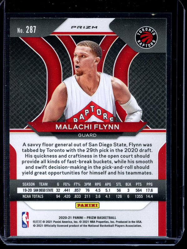 Malachi Flynn 2020-21 Panini Prizm Basketball Hyper RC