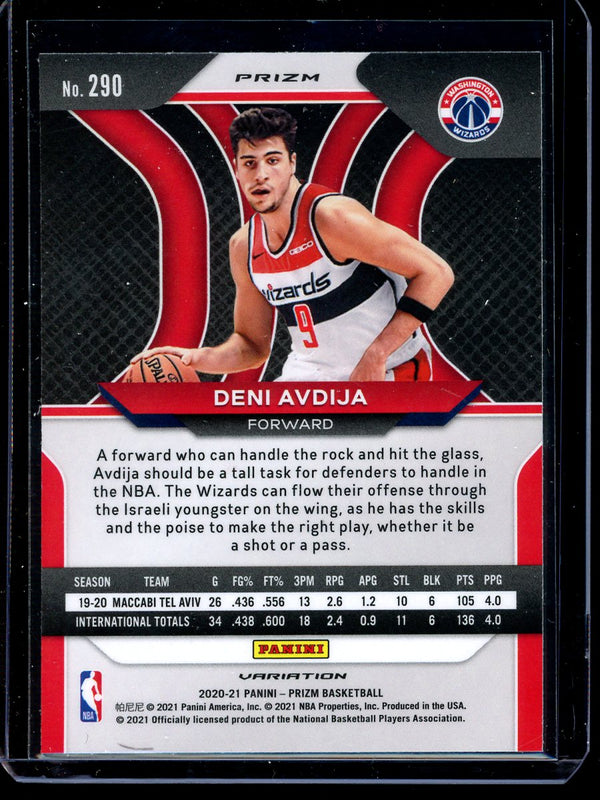 Deni Avdija 2020-21 Panini Prizm Basketball Fast Break Variation RC