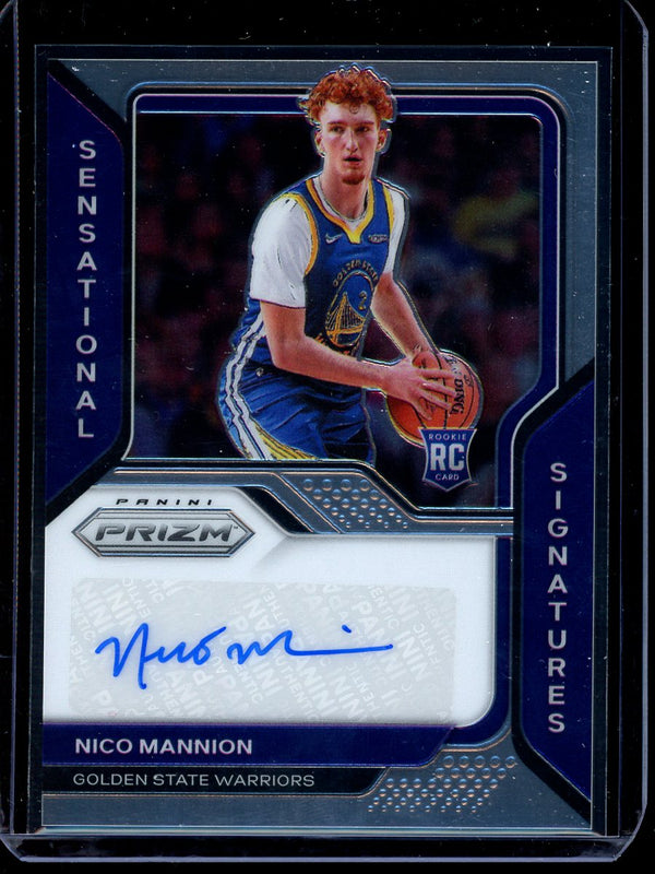 Nico Mannion 2020-21 Panini Prizm Basketball Sensational Signatures RC