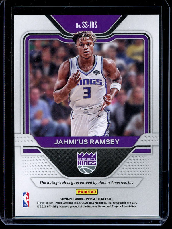 Jahmi'us Ramsey 2020-21 Panini Prizm Basketball Sensational Signatures RC