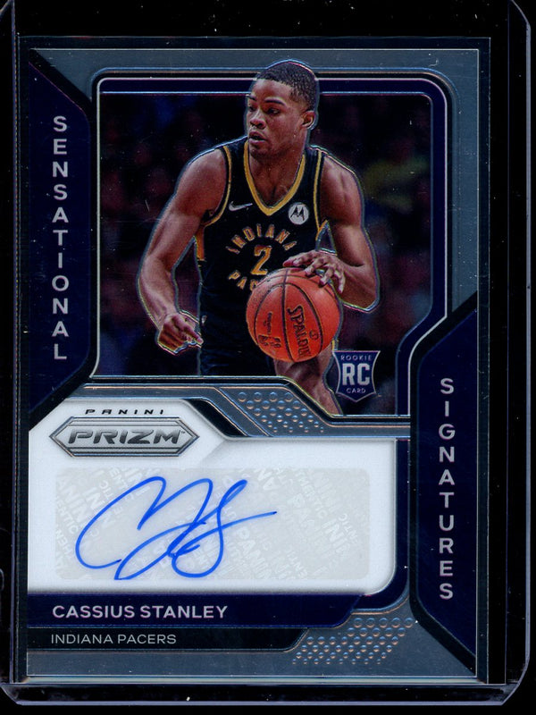 Cassius Stanley 2020-21 Panini Prizm Basketball Sensational Signatures RC