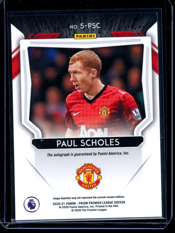 Paul Scholes 2020-21 Panini Prizm Premier League Auto