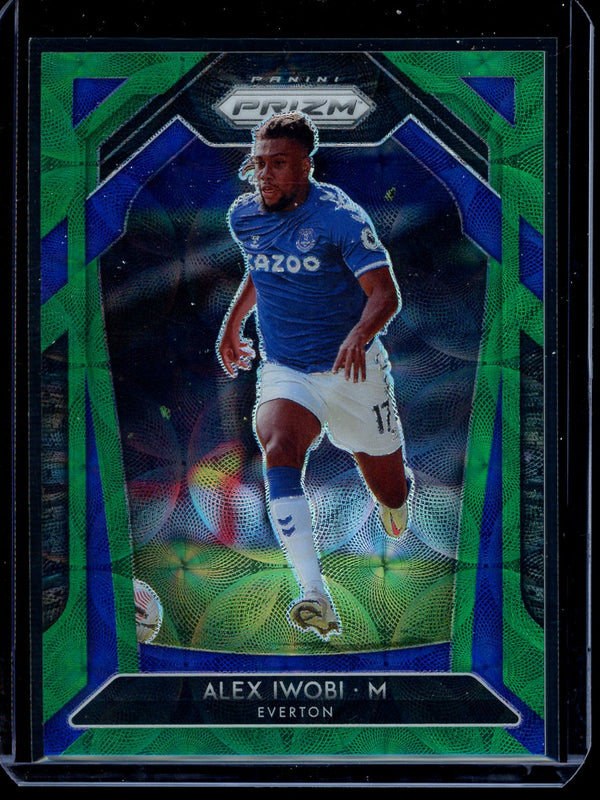 Alex Iwobi 2020-21 Panini Prizm Premier League Green Choice 8/9