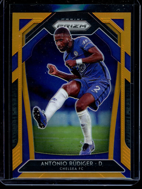 Antonio Rudiger 2020-21 Panini Prizm Premier League Orange 13/25