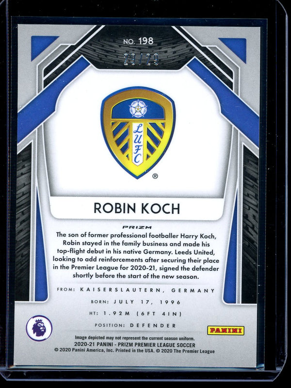 Robin Koch 2020-21 Panini Prizm Premier League Red Choice 29/29