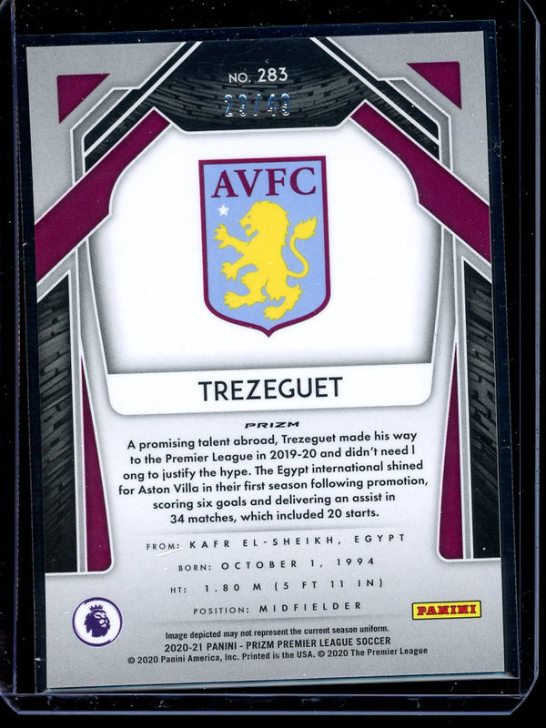 Trezeguet 2020-21 Panini Prizm Premier League Green Cracked Ice 29/49