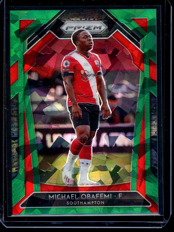 Michael Obafemi 2020-21 Panini Prizm Premier League Green Cracked Ice 10/49