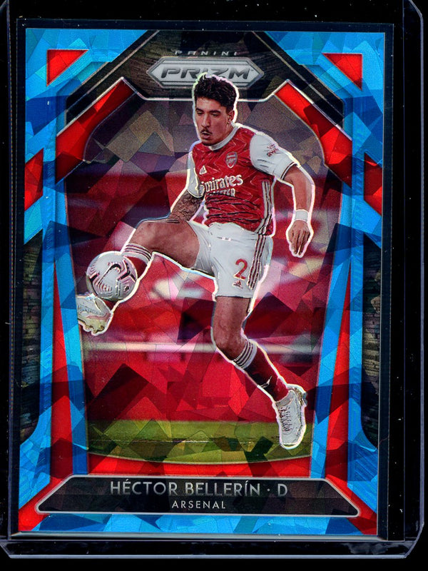 Hector Bellerin 2020-21 Panini Prizm Premier League Blue Cracked Ice 55/75