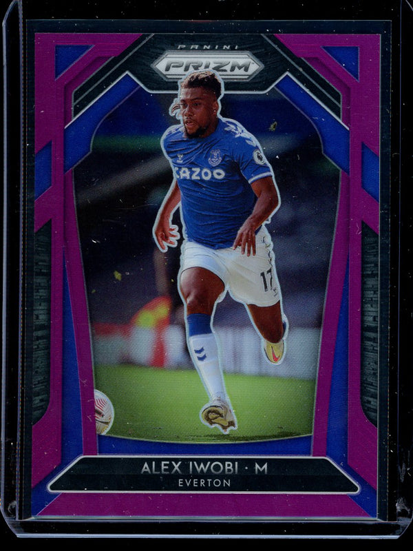 Alex Iwobi 2020-21 Panini Prizm Premier League Purple Prizm 24/99