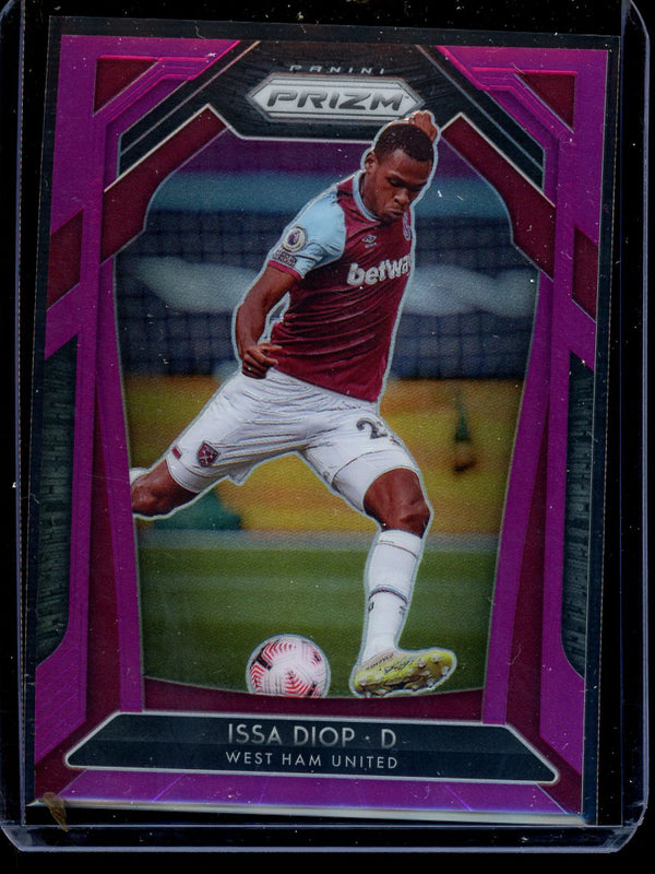 Issa Diop 2020-21 Panini Prizm Premier League Purple Prizm 84/99