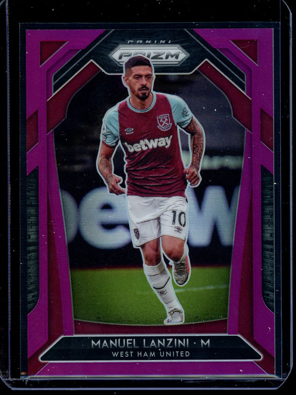 Manuel Lanzini 2020-21 Panini Prizm Premier League Purple Prizm 93/99